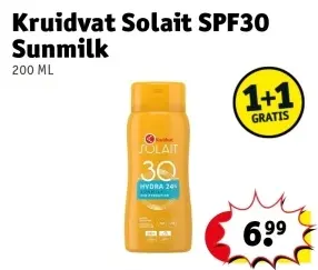 Aanbieding: Kruidvat Solait SPF30 Sunmilk