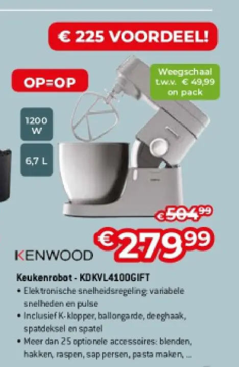 Promotie: Keukenrobot - KDKVL4100GIFT