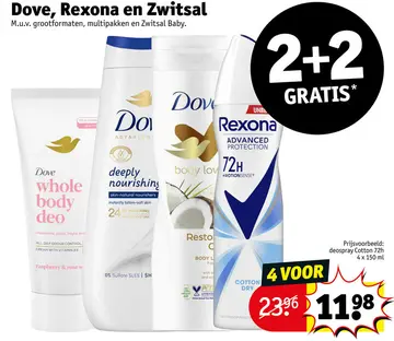 Aanbieding: Dove, Rexona en Zwitsal