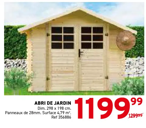 Offre: Abri de jardin