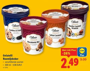 Aanbieding: Gelatelli Roomijsbeker