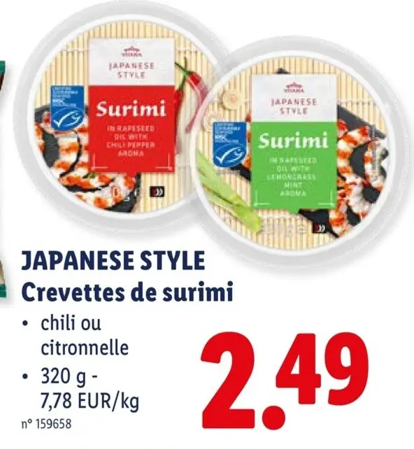 Offre: Crevettes de surimi