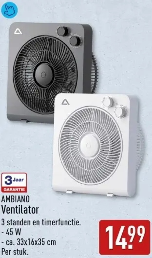 Aanbieding: Ventilator