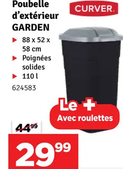 Offre: Poubelle d'extérieur GARDEN