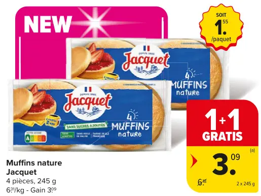Offre: Muffins nature