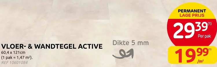 Promotie: Vloer- & wandtegel Active
