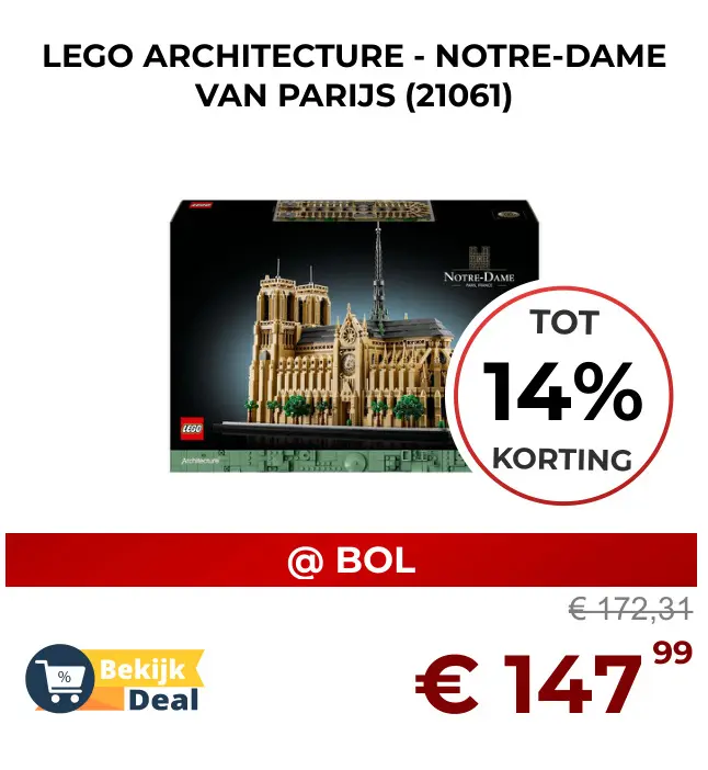 Aanbieding: Lego architecture - notre-dame van parijs 