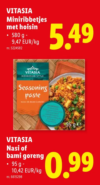 Promotie: Miniribbetjes met hoisin