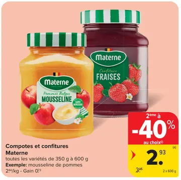 Offre: Compotes et confitures