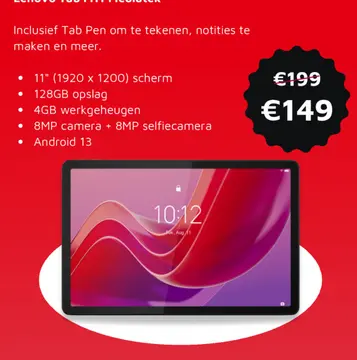 Aanbieding: Lenovo Tab M11 Mediatek