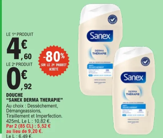 Promotie: Douche "Sanex derma therapie"