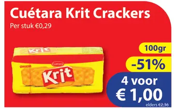 Aanbieding: Cuétara Krit Crackers