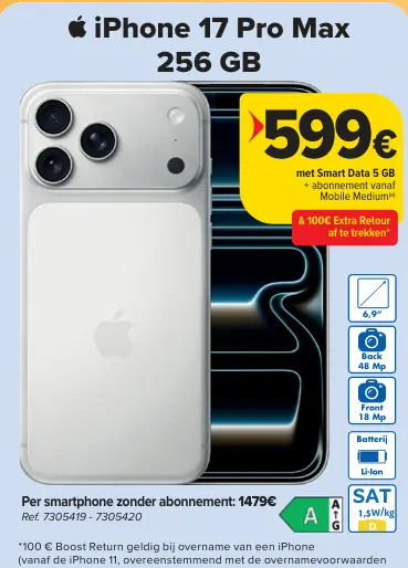Promotie: iPhone 17 Pro Max