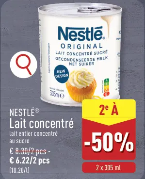 Offre: Lait concentré