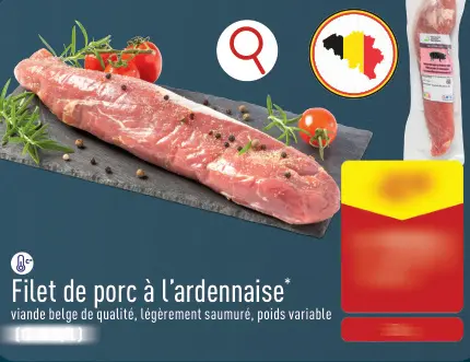 Offre: Filet de porc à l'ardennaise