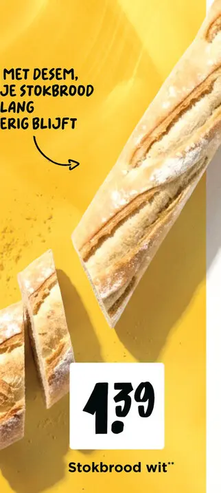 Aanbieding: Stokbrood wit