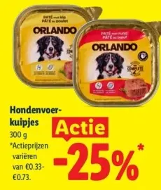 Aanbieding: Hondenvoer-kuipjes