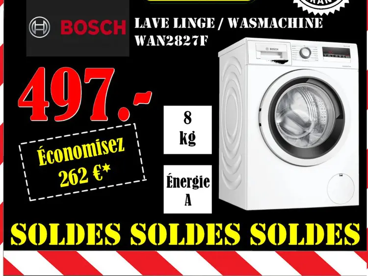 Promotie: Lave linge / wasmachine wan2827f