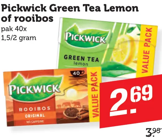 Aanbieding: Green Tea Lemon of rooibos
