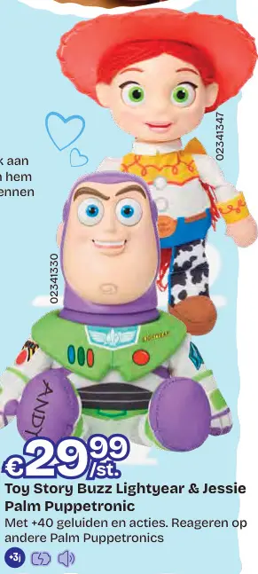 Promotie: Buzz Lightyear & Jessie Palm Puppetronic