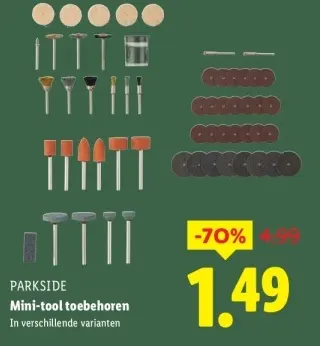 Aanbieding: PARKSIDE Mini-tool toebehoren