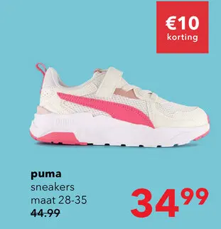 Aanbieding: Puma Trinity Lite AC+ PS meisjes sneakers wit roze