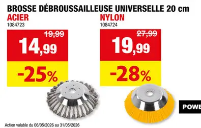 Offre: Brosse débroussailleuse universelle