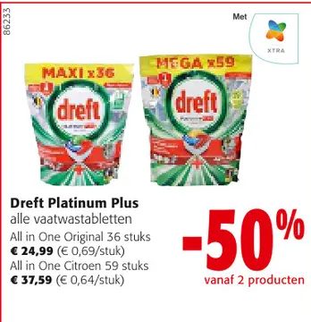 Aanbieding: Dreft Platinum Plus
