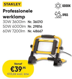 Promotie: Professionele werklamp