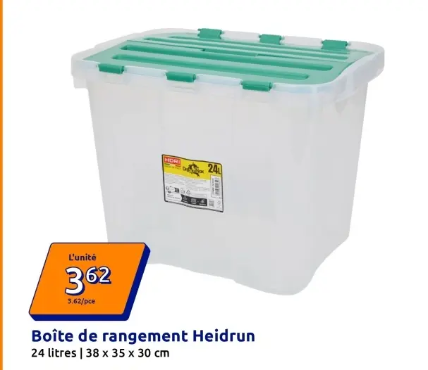 Offre: Boîte de rangement