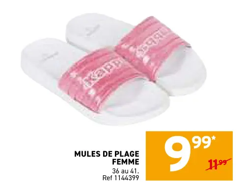Offre: Mules de plage
