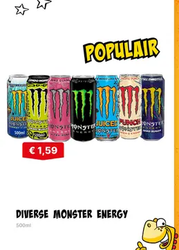 Aanbieding: Diverse MONSTER energy