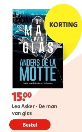 Aanbieding: Boek - Leo Asker - De man van glas