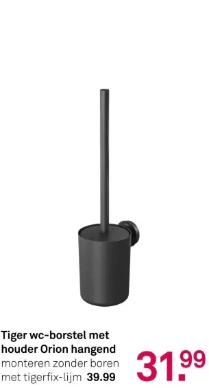 Aanbieding: wc-borstel met houder Orion hangend