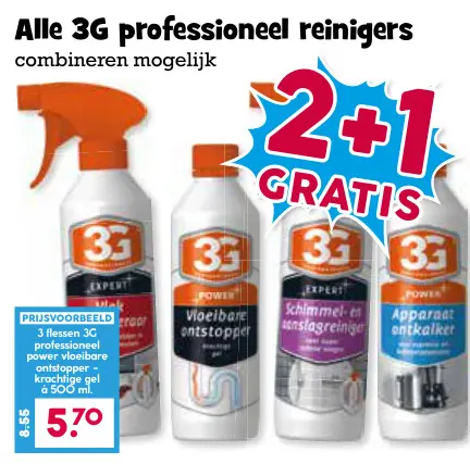 Aanbieding: 3G professioneel reinigers
