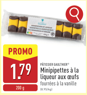 Offre: Minipipettes à la liqueur aux œufs fourrées à