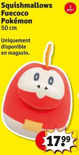 Offre: Squishmallows Fuecoco Pokémon