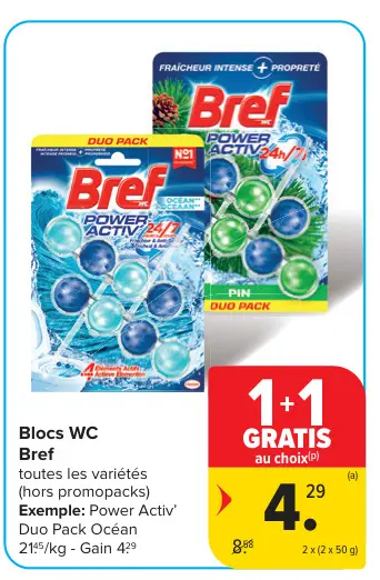 Offre: Blocs WC
