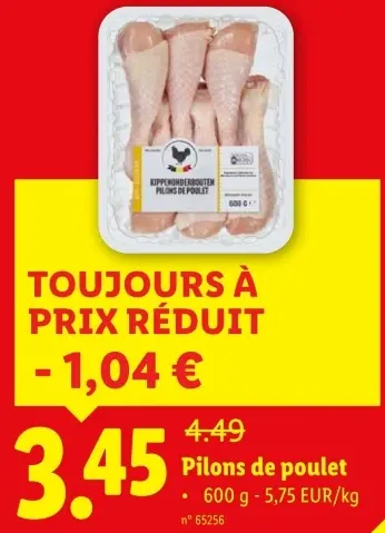 Offre: Pilons de poulet