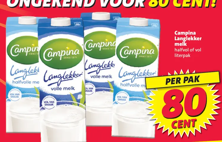 Aanbieding: Langlekker melk