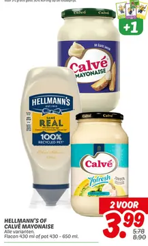 Aanbieding: Hellmann's of Calvé mayonaise