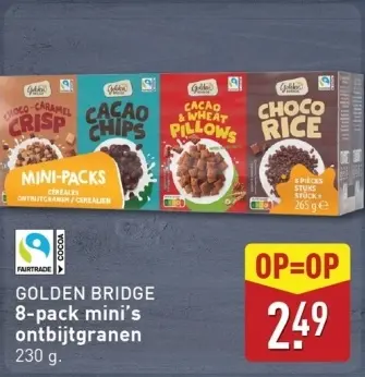 Aanbieding: GOLDEN BRIDGE 8-pack mini's ontbijtgranen