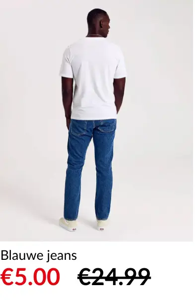 Promotie: Blauwe jeans