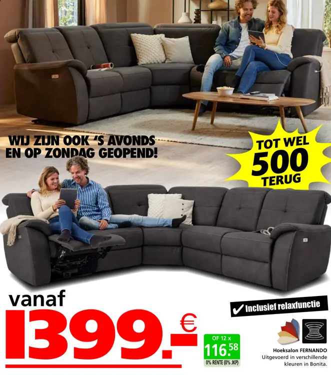 Promotie: Hoeksalon FERNANDO