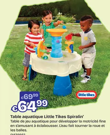 Offre: Table aquatique, Little Tikes Spiralin'