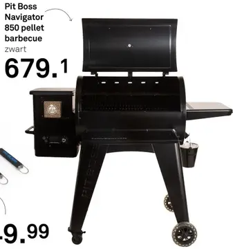 Aanbieding: Pit Boss Navigator 850 pellet barbecue zwart