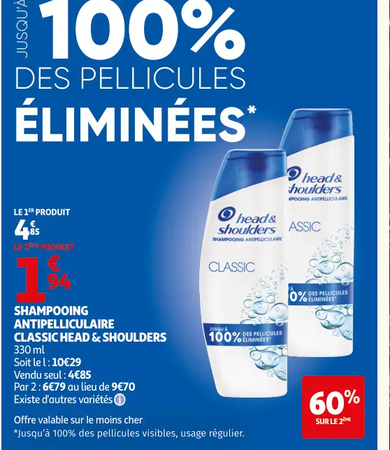 Promotie: Shampooing antipelliculaire classic