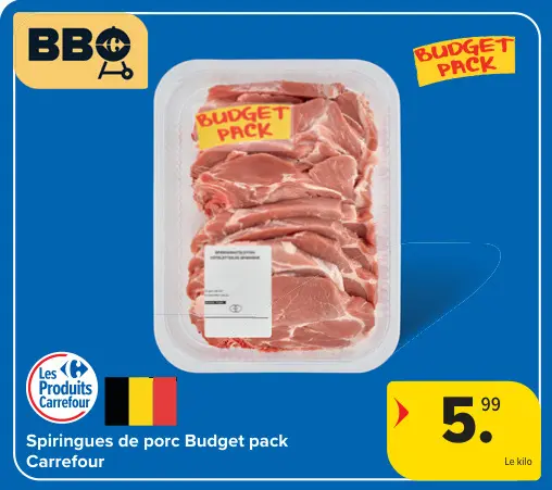 Offre: Spiringues de porc Budget pack