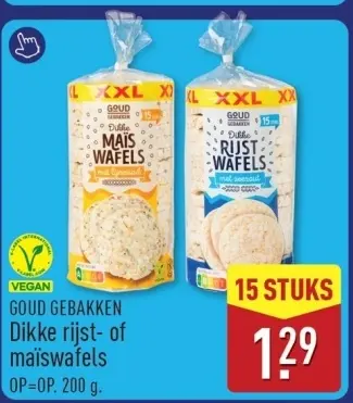 Aanbieding: Dikke rijst- of maïswafels