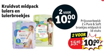 Aanbieding: Kruidvat midpack luiers en luierbroekjes